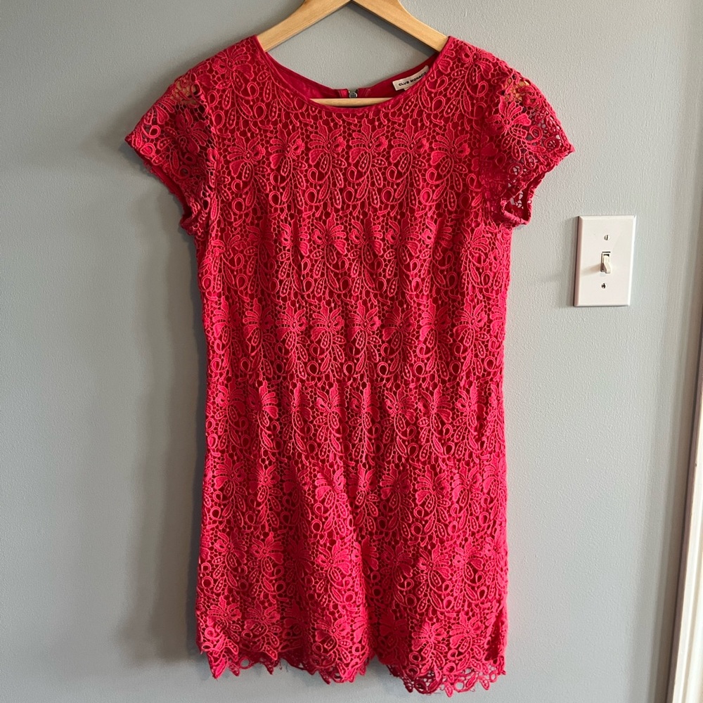 Club Monaco pink lace dress